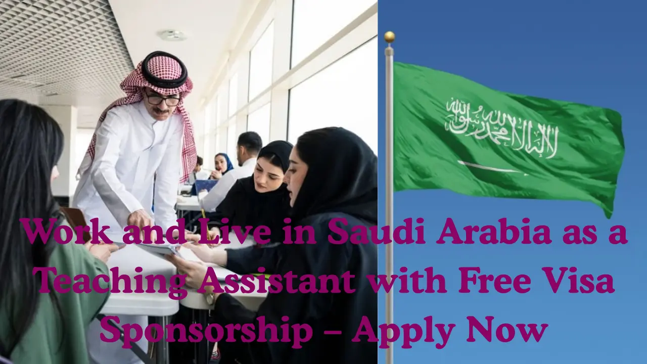 Work and Live in Saudi Arabia as a Teaching Assistant with Free Visa Sponsorship – Apply Now